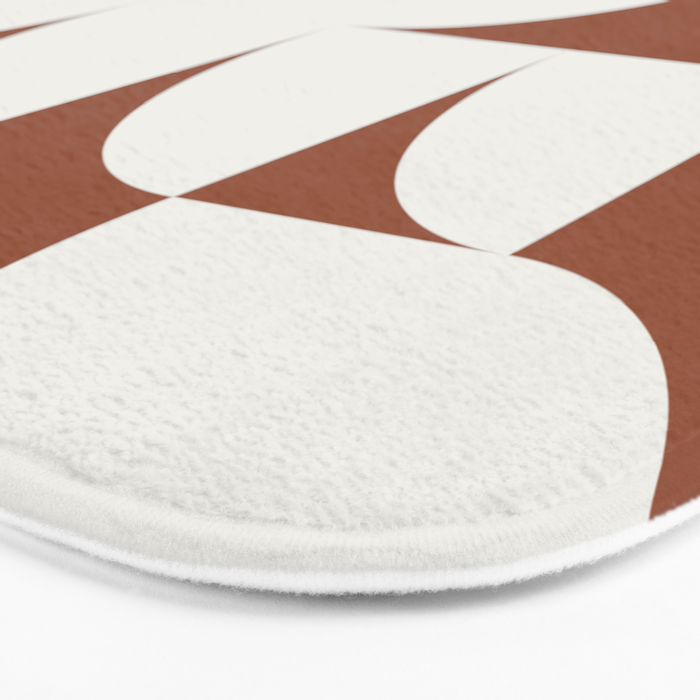 sweet dreams geometry abstract brown Bath Mat Gallery Image 3