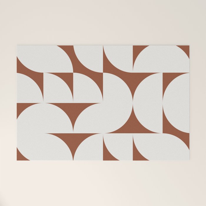 sweet dreams geometry abstract brown Welcome Mat Gallery Image 1