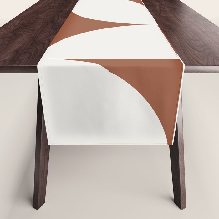 sweet dreams geometry abstract brown Table Runner Gallery Image 1