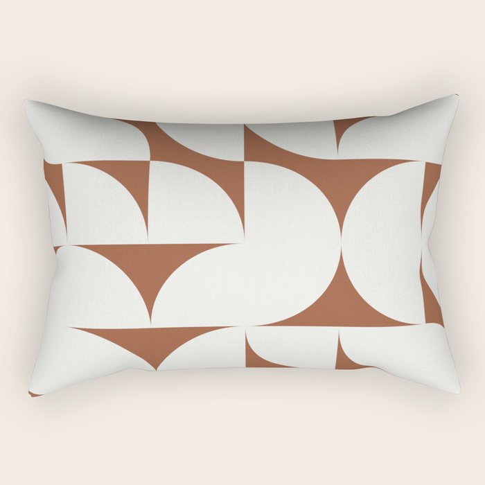 sweet dreams geometry abstract brown Rectangular Pillow Gallery Image 1