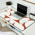 sweet dreams geometry abstract brown Desk Mat Gallery Image 2
