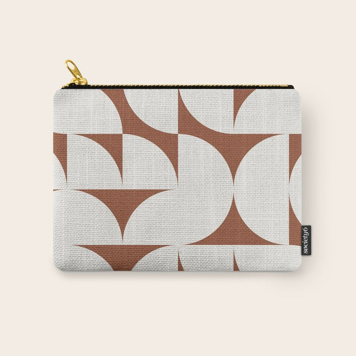sweet dreams geometry abstract brown Carry All Pouch Gallery Image 1