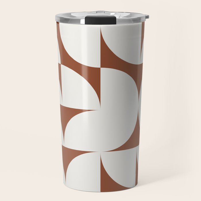 sweet dreams geometry abstract brown Travel Mug Gallery Image 1