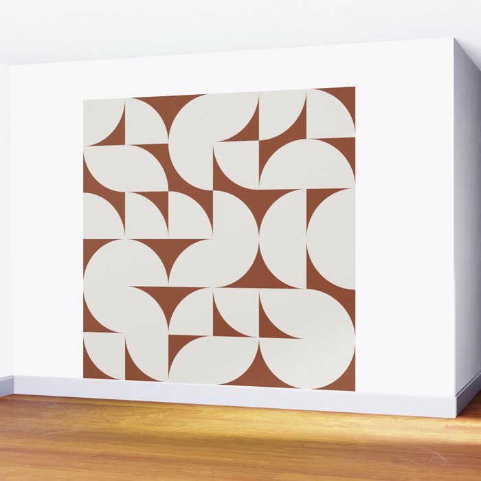 sweet dreams geometry abstract brown Wall Mural Gallery Image 2