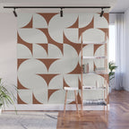 sweet dreams geometry abstract brown Wall Mural Gallery Image 1