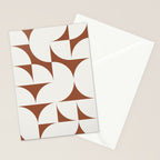 sweet dreams geometry abstract brown Stationery Card Gallery Image 2