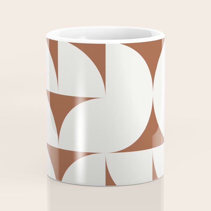 sweet dreams geometry abstract brown Coffee Mug Gallery Image 4