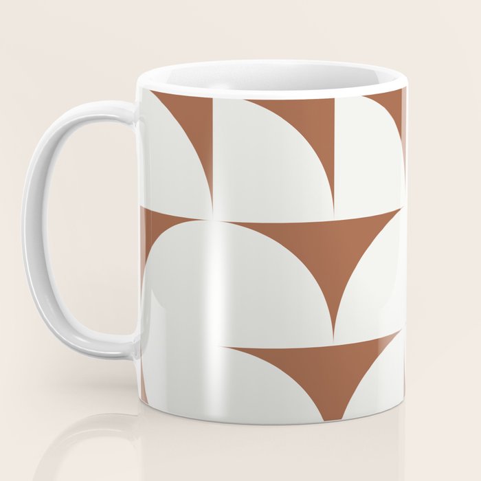 sweet dreams geometry abstract brown Coffee Mug Gallery Image 3