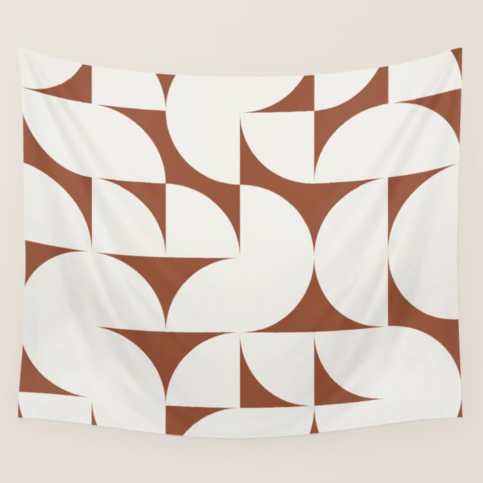 sweet dreams geometry abstract brown Wall Tapestry Gallery Image 4