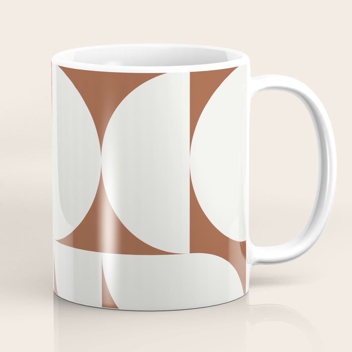 sweet dreams geometry abstract brown Coffee Mug Gallery Image 1