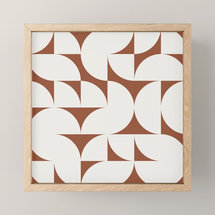 sweet dreams geometry abstract brown Mini Art Print Gallery Image 1
