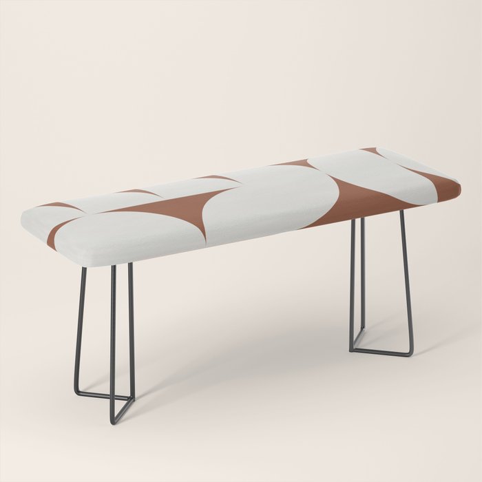 sweet dreams geometry abstract brown Bench Gallery Image 1