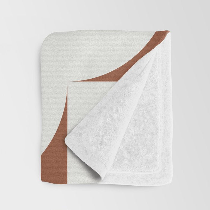 sweet dreams geometry abstract brown Throw Blanket Gallery Image 3