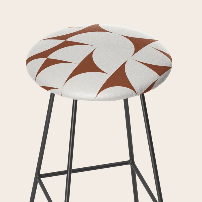 sweet dreams geometry abstract brown Stool Gallery Image 2