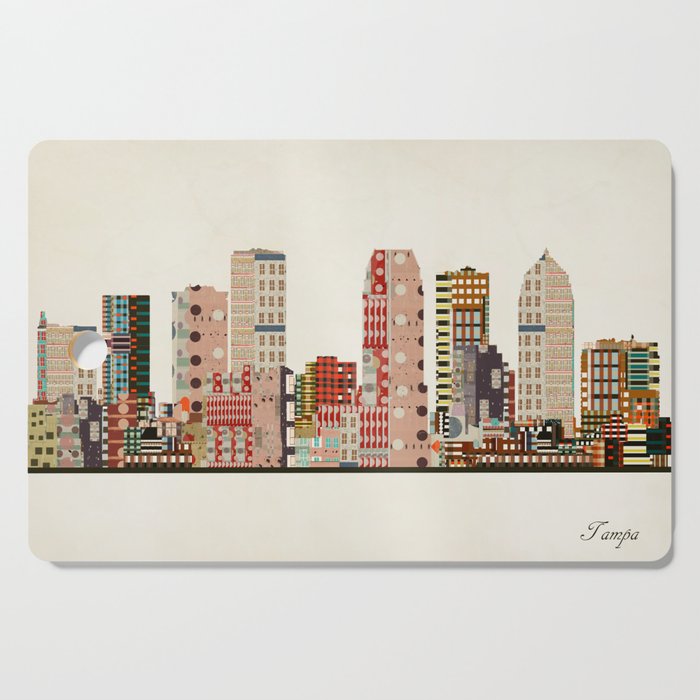 tampa skyline Cutting Board Gallery Image 1