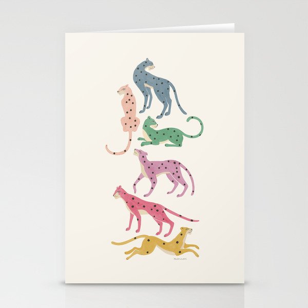 Leopard Rainbows Stationery Card Gallery Image 2