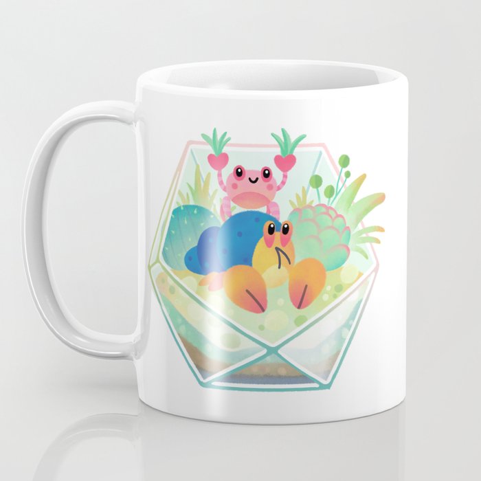 Ocean terrarium - Boxer crab, hermit crab Coffee Mug Gallery Image 3