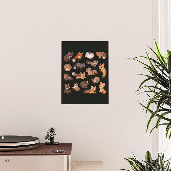 Foxes - dark Poster Gallery Image 2