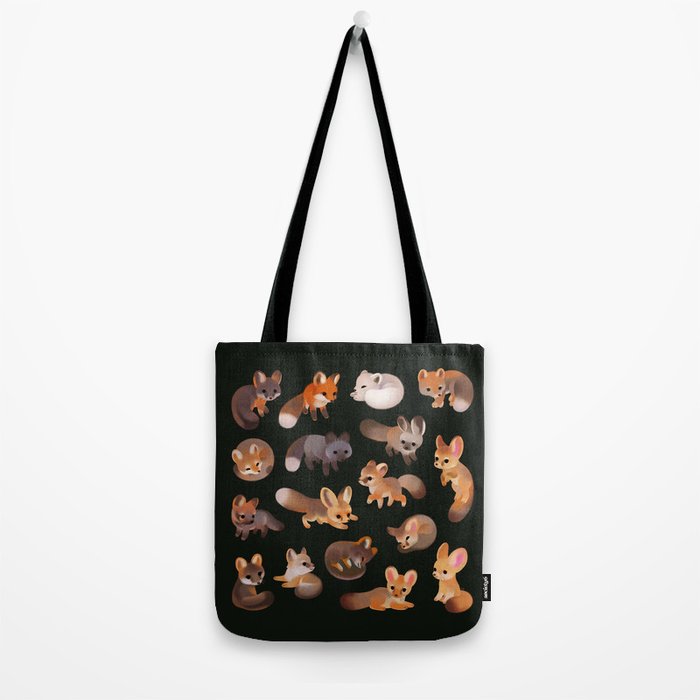Foxes - dark Tote Bag Gallery Image 2