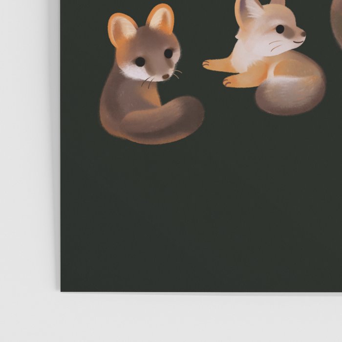 Foxes - dark Poster Gallery Image 3