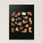 Foxes - dark Stationery Card Gallery Image 2