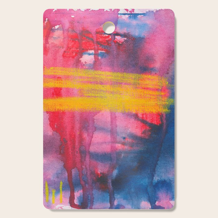 Color Play - abstract watercolor acrylic painting Cutting Board Gallery Image 1
