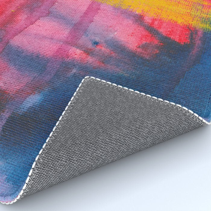 Color Play - abstract watercolor acrylic painting Rug Gallery Image 4