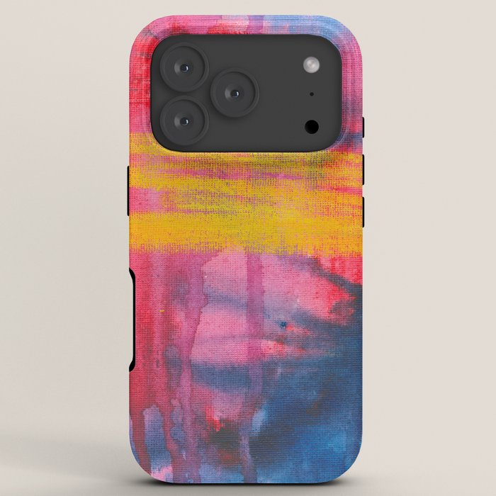 Color Play - abstract watercolor acrylic painting iPhone Case Gallery Image 7