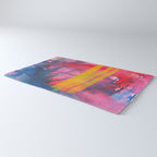 Color Play - abstract watercolor acrylic painting Rug Gallery Image 3