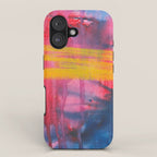 Color Play - abstract watercolor acrylic painting iPhone Case Gallery Image 1