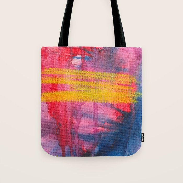 Color Play - abstract watercolor acrylic painting Tote Bag Gallery Image 1