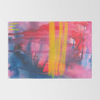 Color Play - abstract watercolor acrylic painting Rug Gallery Image 2