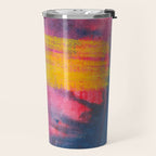 Color Play - abstract watercolor acrylic painting Travel Mug Gallery Image 2