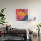 Color Play - abstract watercolor acrylic painting Wood Wall Art Gallery Image 2