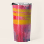 Color Play - abstract watercolor acrylic painting Travel Mug Gallery Image 3
