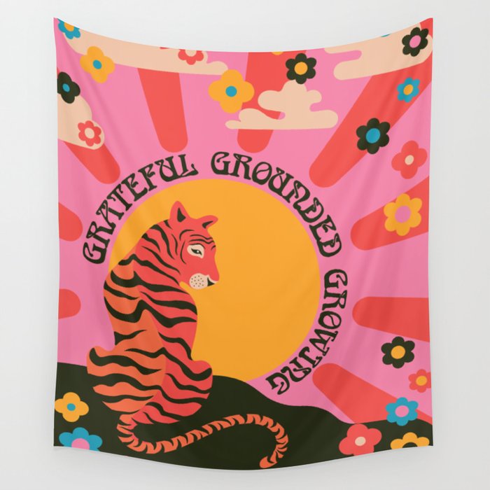 Grateful Grounded Growing Wall Tapestry Gallery Image 1