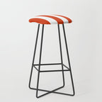 Red White Stripe - By The Seashore Stool Gallery Image 1