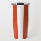 Red White Stripe - By The Seashore Travel Mug Gallery Image 1