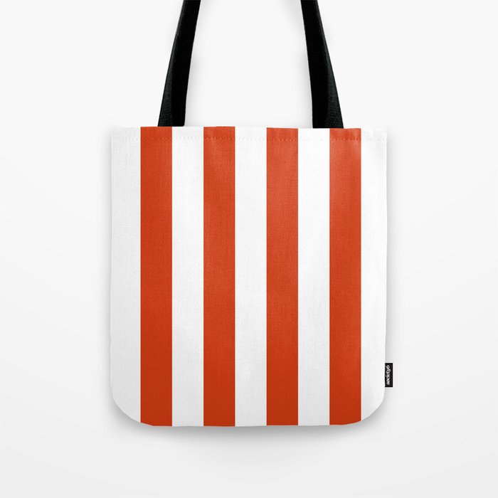 Red White Stripe - By The Seashore Tote Bag Gallery Image 1