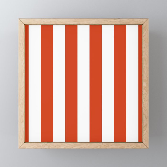Red White Stripe - By The Seashore Mini Art Print Gallery Image 1