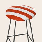 Red White Stripe - By The Seashore Stool Gallery Image 2