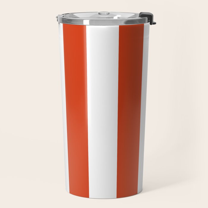 Red White Stripe - By The Seashore Travel Mug Gallery Image 2