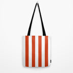 Red White Stripe - By The Seashore Tote Bag Gallery Image 2