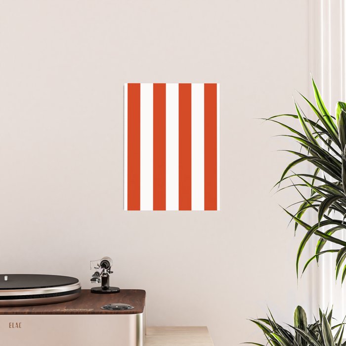 Red White Stripe - By The Seashore Poster Gallery Image 2