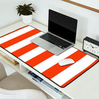 Red White Stripe - By The Seashore Desk Mat Gallery Image 2