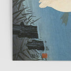 Shoson Two Geese Swimming Near Shore Antique Japanese Woodblock Print  Poster Gallery Image 3