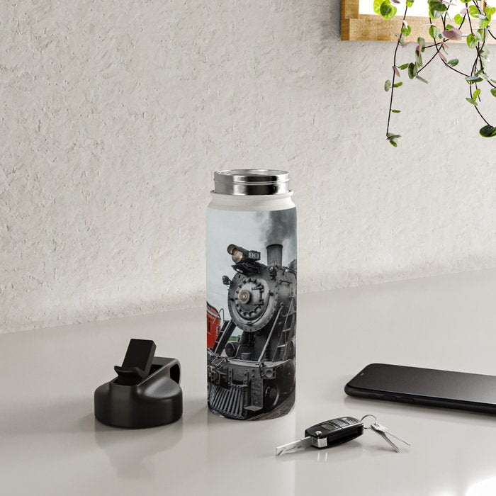 Strasburg Railroad Vintage Steam Locomotive Baldwin Train Engine Pennsylvania Water Bottle Gallery Image 4