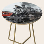 Strasburg Railroad Vintage Steam Locomotive Baldwin Train Engine Pennsylvania Side Table Gallery Image 2