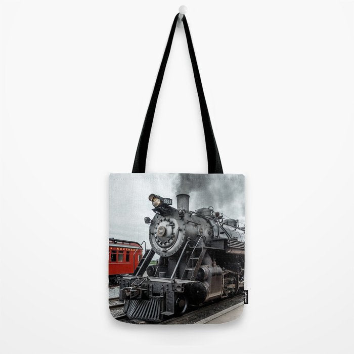 Strasburg Railroad Vintage Steam Locomotive Baldwin Train Engine Pennsylvania Tote Bag Gallery Image 2