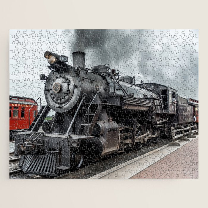 Strasburg Railroad Vintage Steam Locomotive Baldwin Train Engine Pennsylvania Jigsaw Puzzle Gallery Image 1